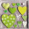 Zelená srdíčka 1