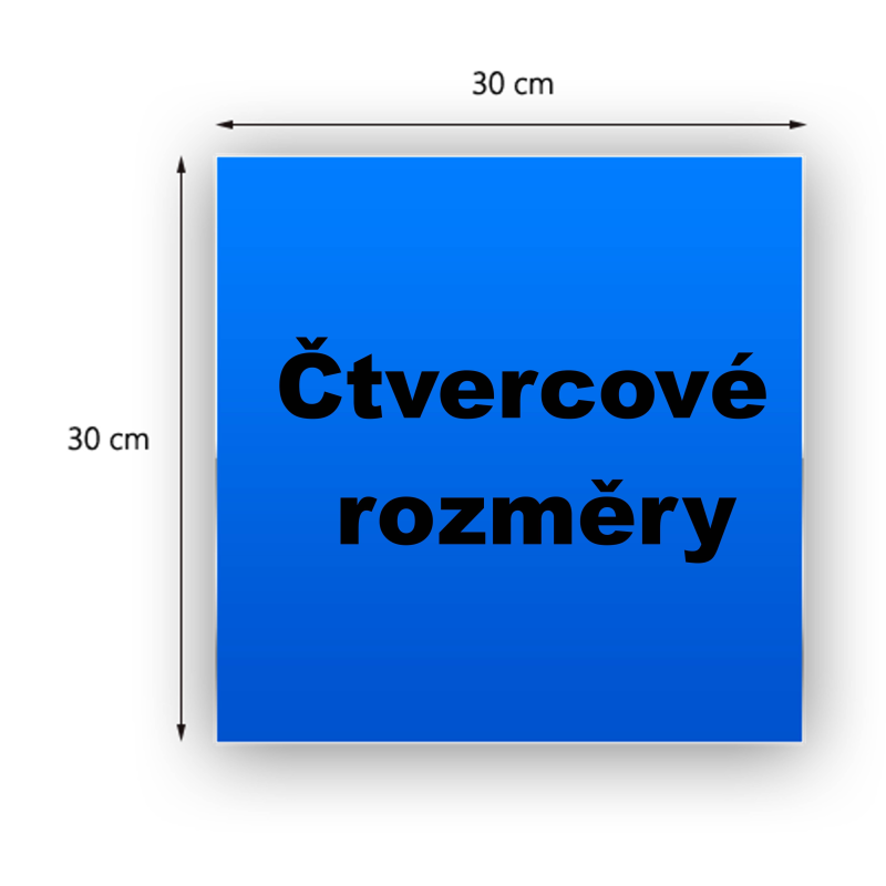 ČTVERCOVÉ ROZMĚRY