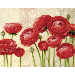 Červené květy 4 - obraz na...