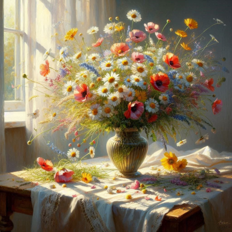 Luční kytice ve váze II