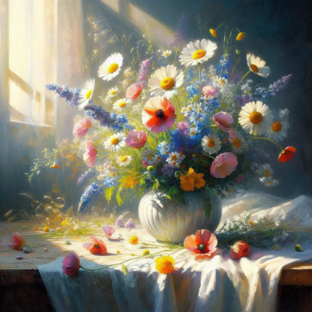 Luční kytice ve váze III