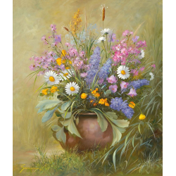 Luční květy reprodukce obrazu