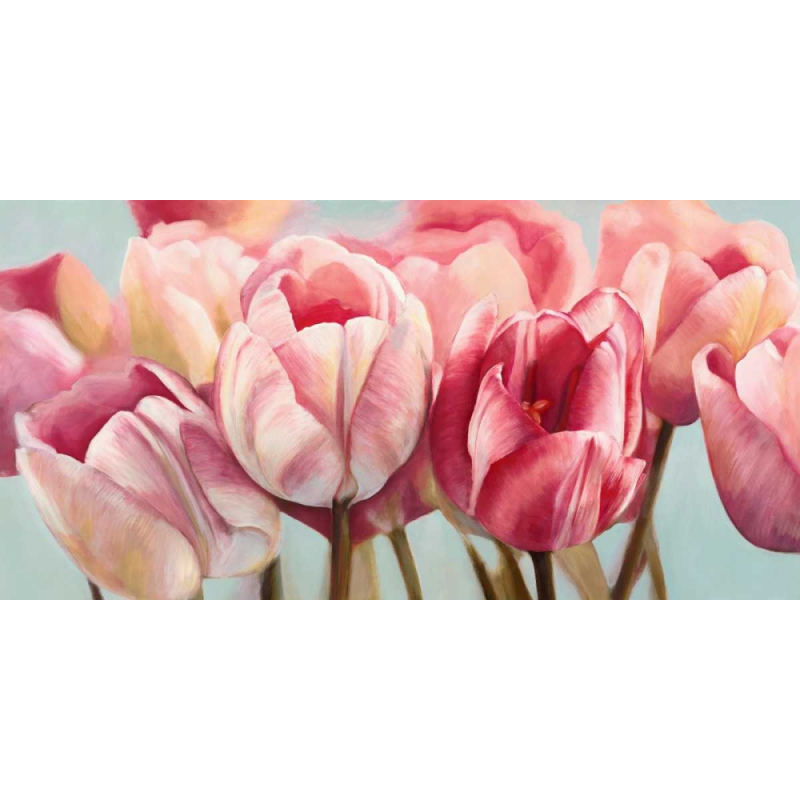 Obraz růžové tulipány