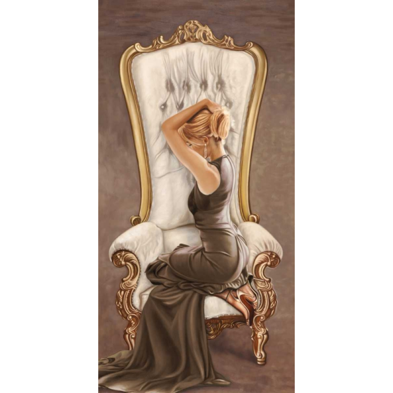 Blondýnka v křesle