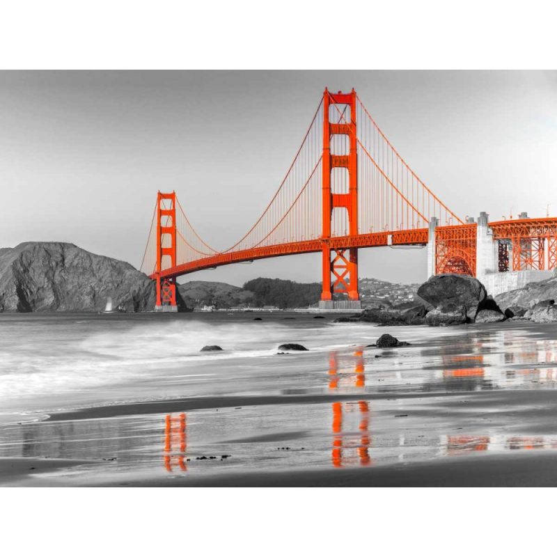Pláž a Golden Gate Bridge, San Francisco