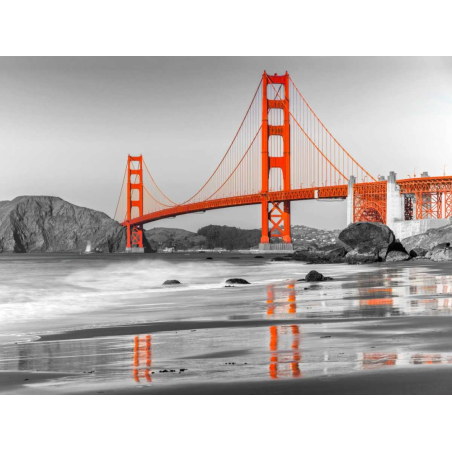 Pláž a Golden Gate Bridge, San Francisco