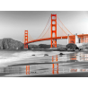 Pláž a Golden Gate Bridge, San Francisco