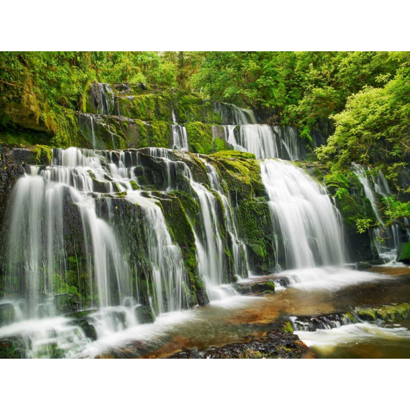 Vodopád Purakaunui Falls, Nový Zéland