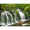 Vodopád Purakaunui Falls, Nový Zéland