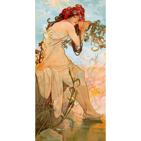 Léto -  Alphonse Mucha