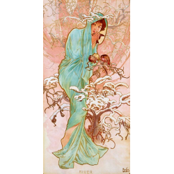 Zima -  Alphonse Mucha
