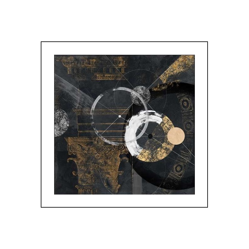 Obraz-Černo zlatý I