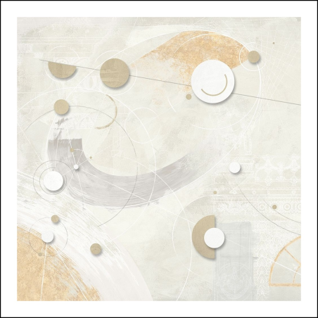 Obraz-Šedo zlatý III