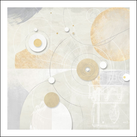 Obraz-Šedo zlatý IV