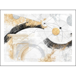 Obraz-Černo zlatý III