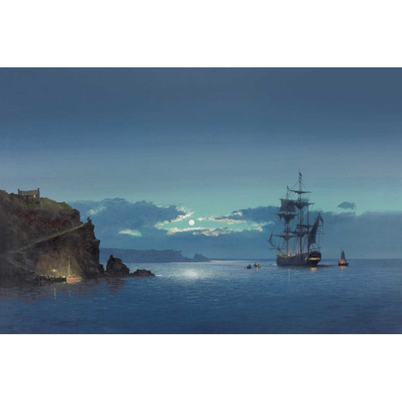 Lod na moři 1 malba