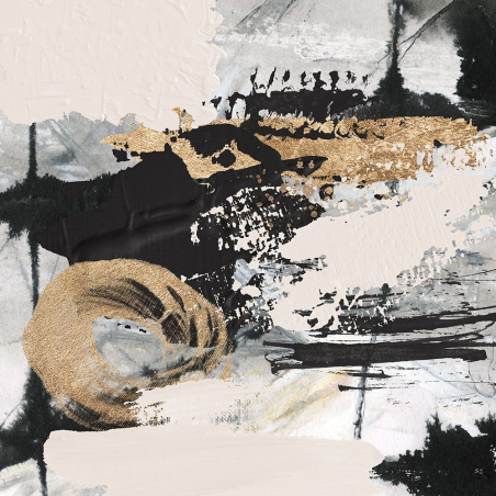 Zlatočerná abstrakce IV