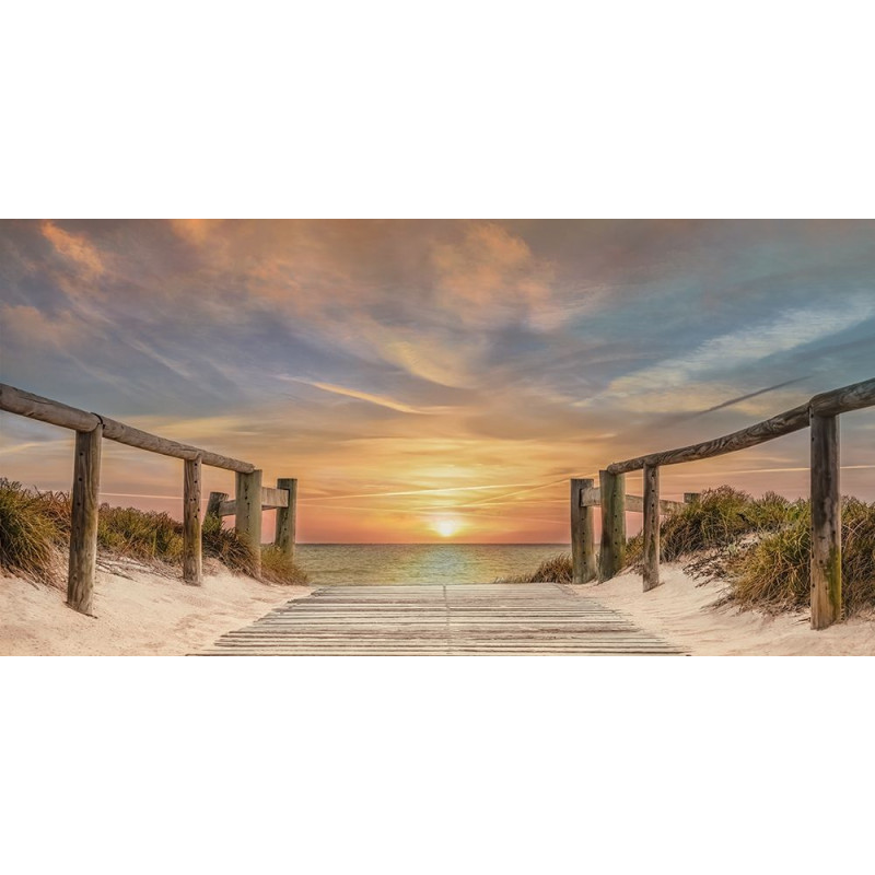 Západ slunce nad pláží