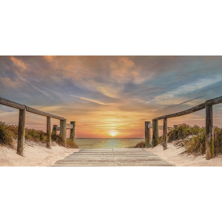 Západ slunce nad pláží