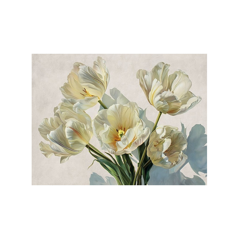 Obraz-tulipány ve slunečním světle