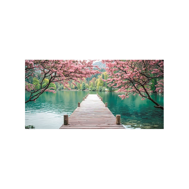 Molo na jezeře, Japonsko