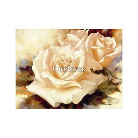 Růžová růže malba na desce